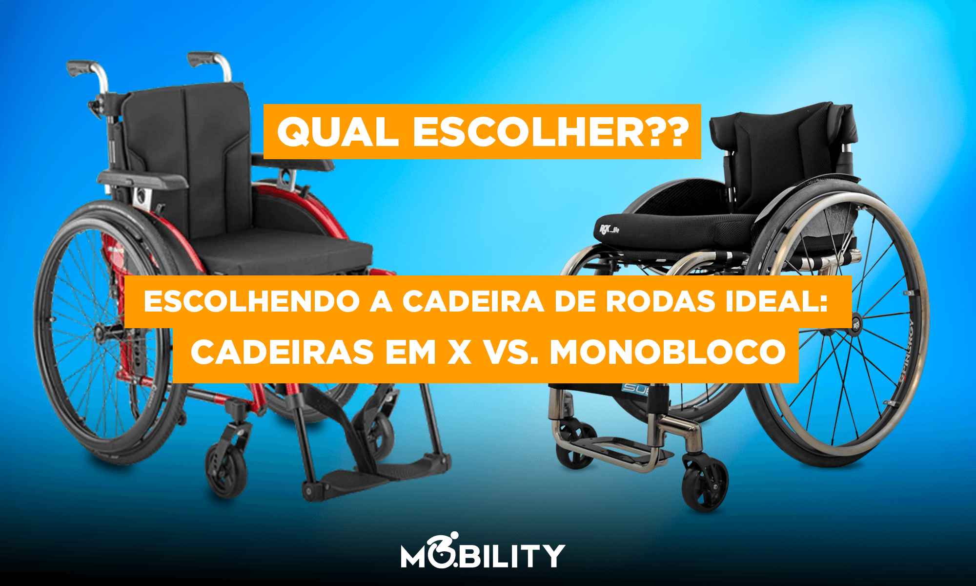 Escolhendo a Cadeira de Rodas Ideal: Cadeiras em X vs. Monobloco