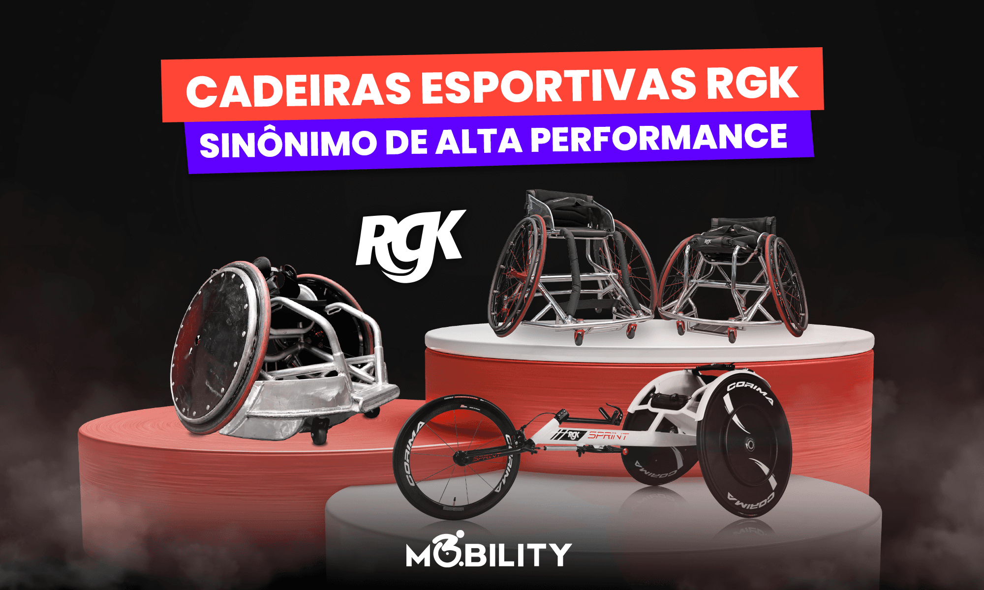 Conheça as Cadeiras Esportivas RGK: Exclusividade Mobility Brasil