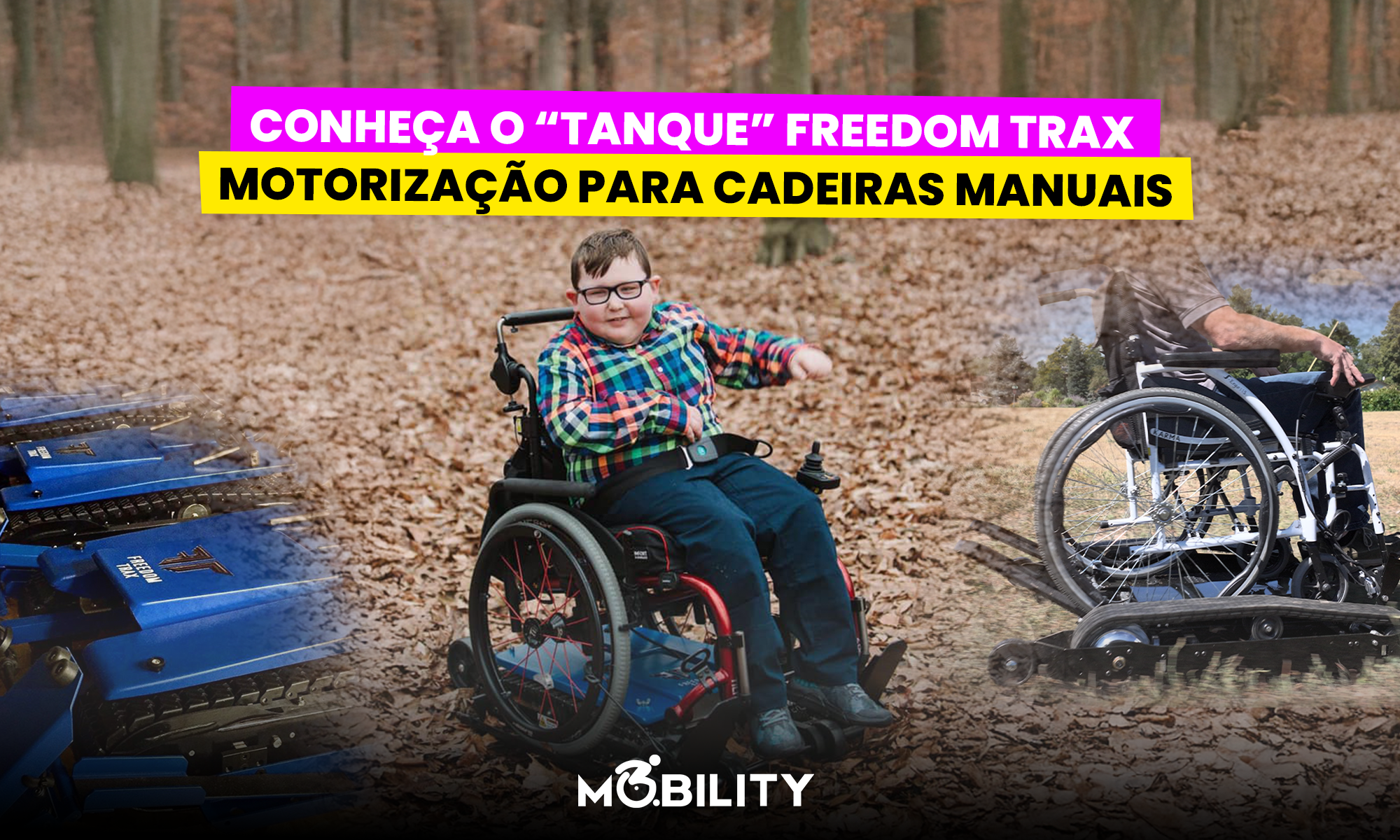Conheça o Freedom Trax: a solução off-road para cadeiras de rodas manuais