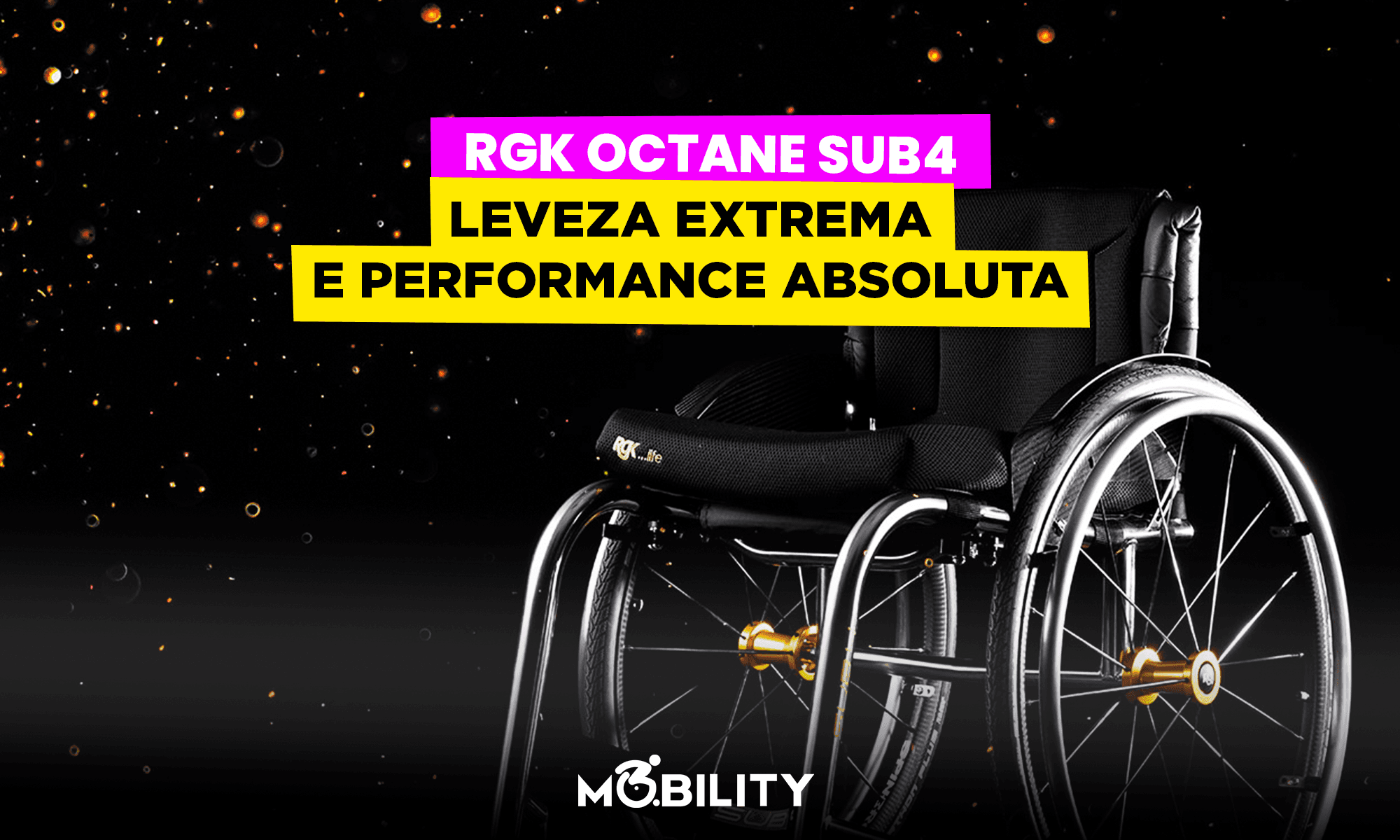 RGK Octane Sub4: leveza extrema e performance absoluta em uma cadeira de rodas monobloco