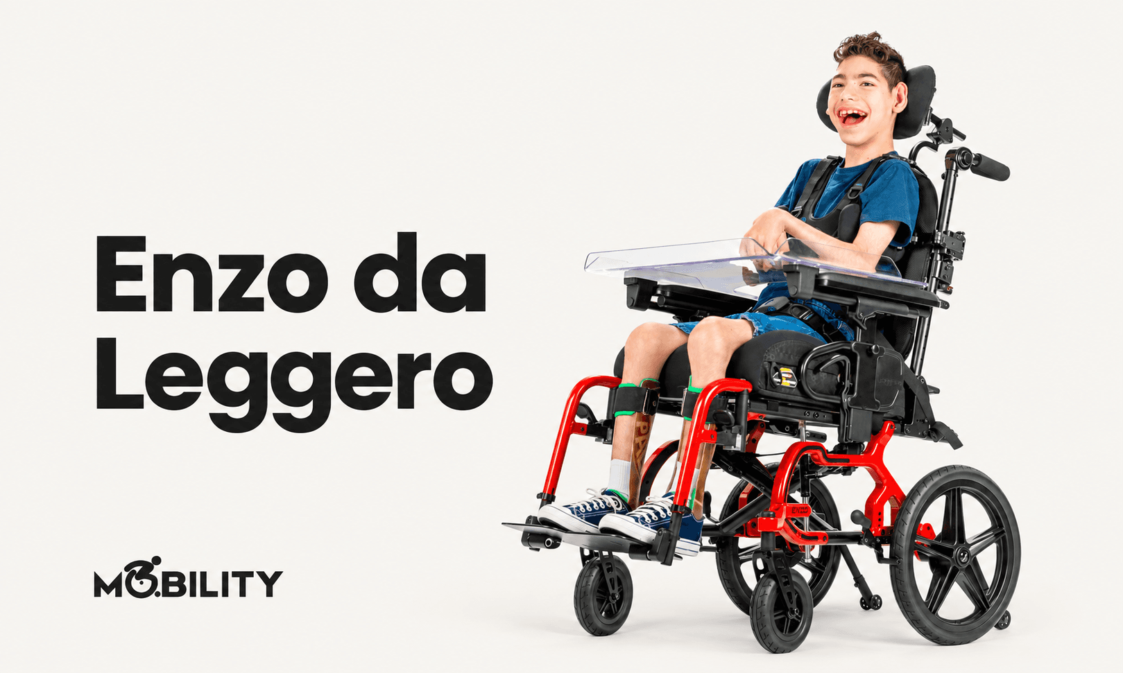 Cadeira pediátrica Enzo, da Leggero, com tilt