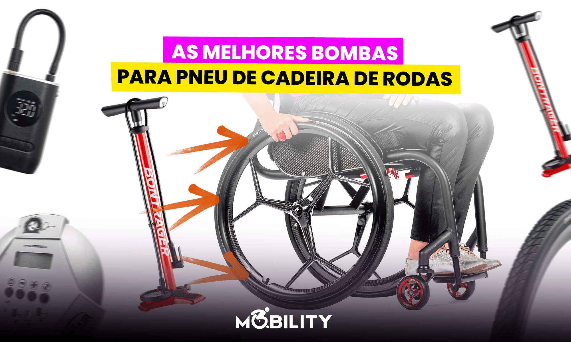 Quais são as melhores bombas para calibrar o pneu de cadeira de rodas?