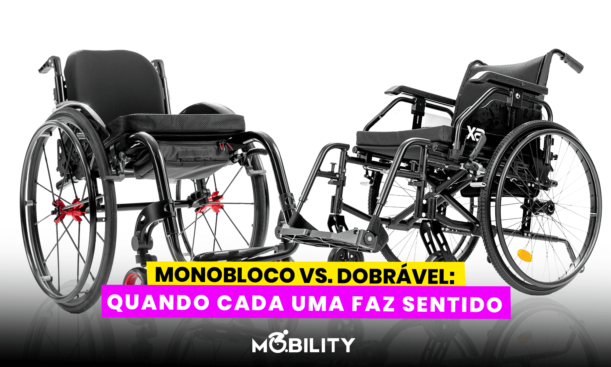Cadeira de rodas monobloco ou dobrável? Quando cada uma faz sentido.