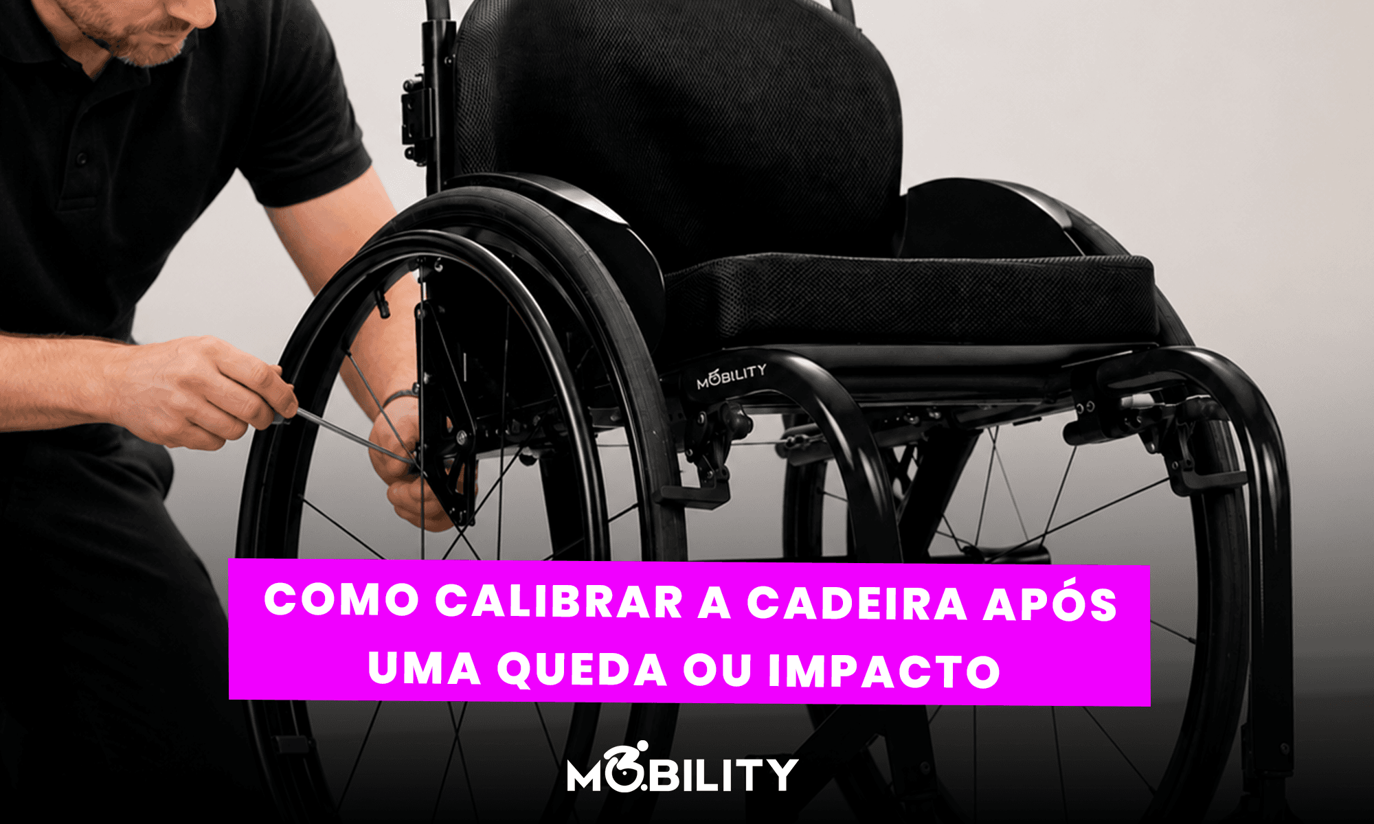 Como calibrar a cadeira após uma queda ou impacto