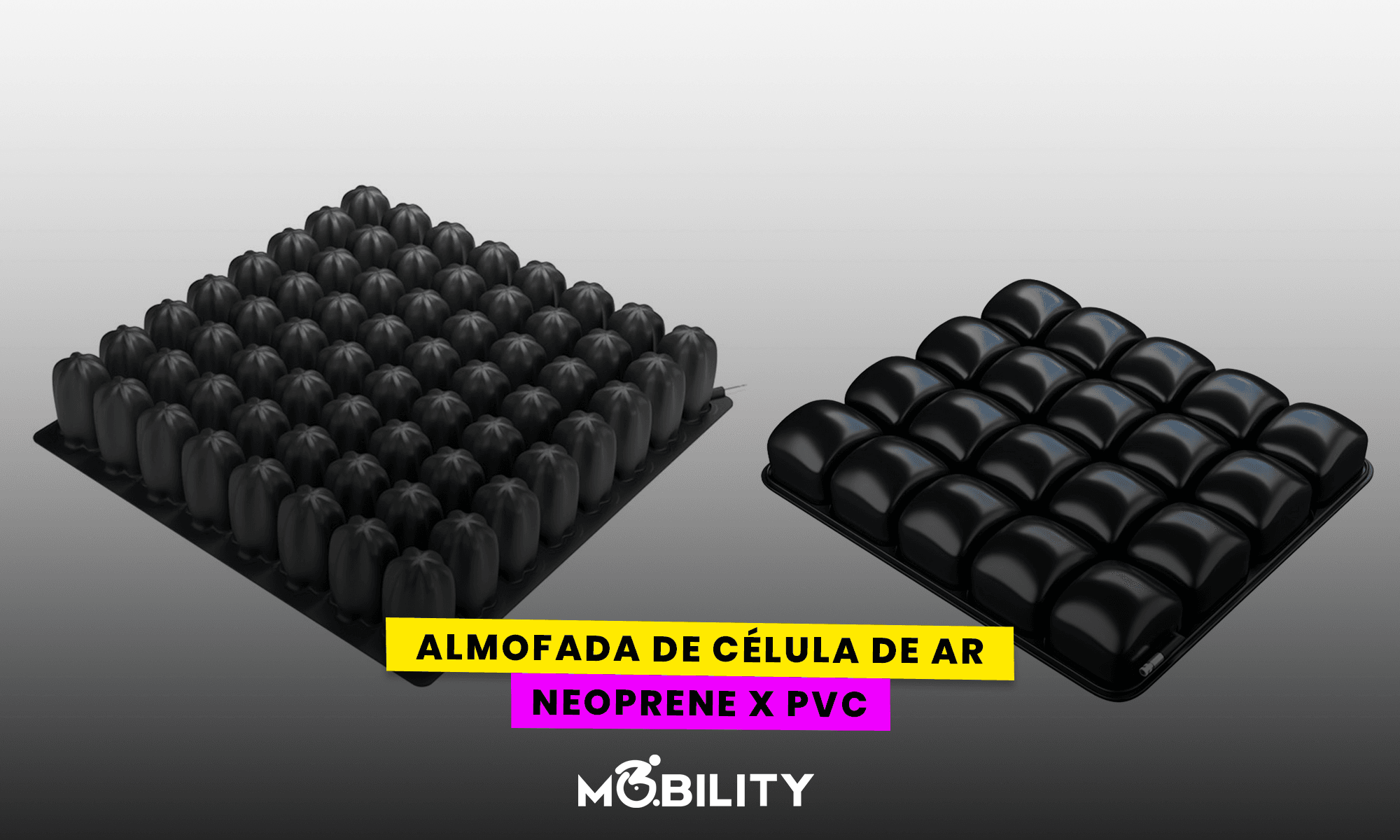 Almofada de células de ar: quais as diferenças entre neoprene e PVC?